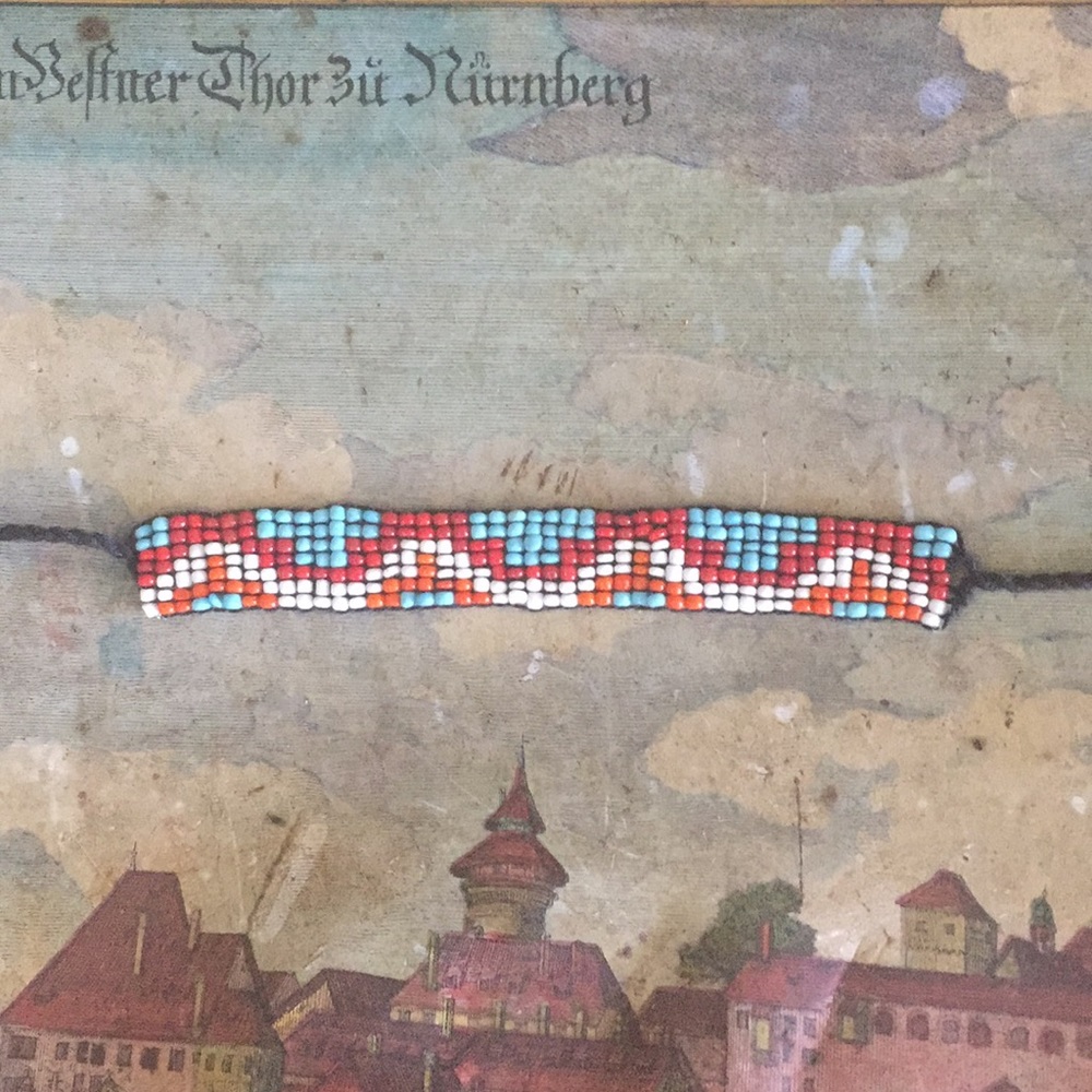 Handmade Beaded Native American Anklet
